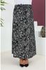 Женская стильная юбка большого размера с рисунком, расклешенная юбка с поясом
