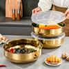 Смесительная миска из нержавеющей стали с крышкой, прочная, устойчивая к ржавчине, для выпечки, пасты и салата, безопасная для посудомоечной машины, кухонный инструмент