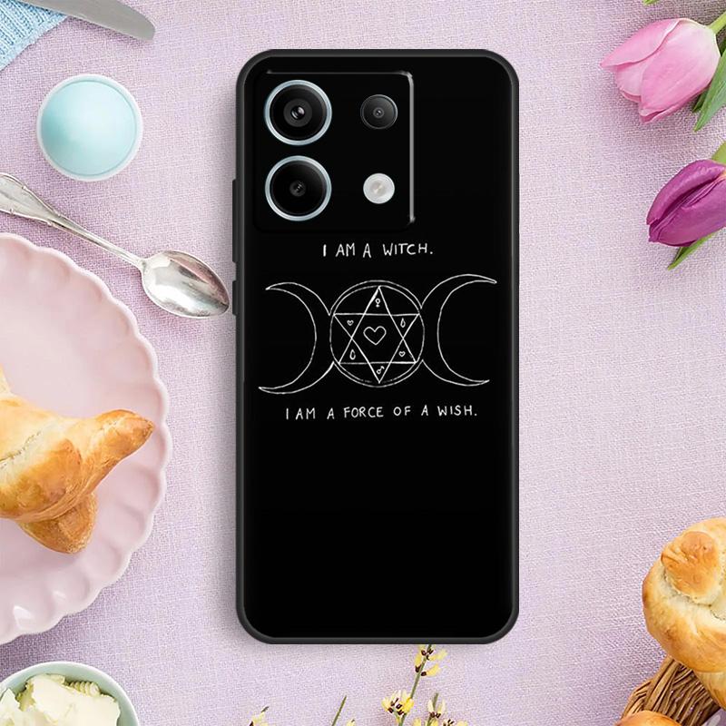 Чехол для телефона Witchcraft Halloween Cat Dark Witch для Redmi Note 12 11 9 10 13 Pro Plus 9S 10S 11S 12S Redmi 13C 9C 10C 12C