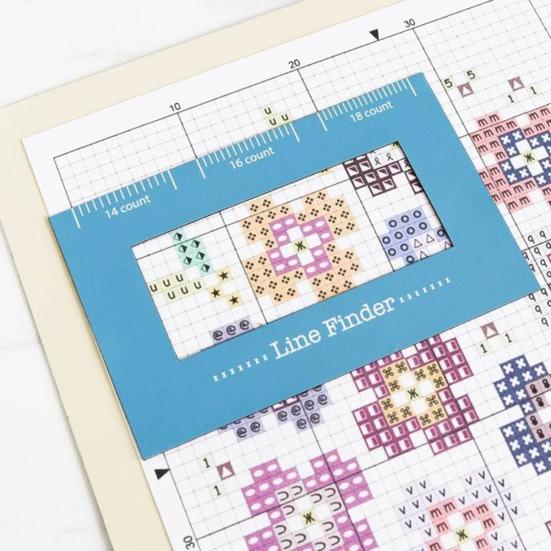 Finder Magnetic Cross Stitch Line Ruler Cross Stitch Chart Tool Sewing Embroidery Tool Cross Stitch Positioning Tool For Beginners Pros