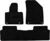 Black velour floor mats for: Citroen C5 III X7 liftback, sedan, station wagon, tourer (2008-2017)