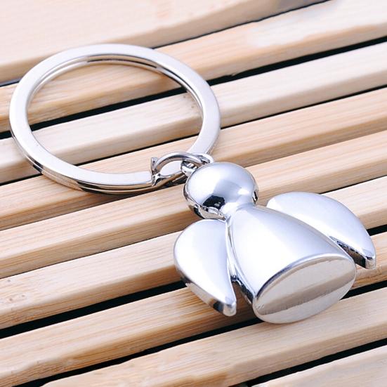 Милый металлический кулон с ангелом, брелок для ключей, брелок для мужчин и женщин, украшение на рюкзак, подарок