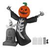 Хэллоуин тыква надгробие надувной декор тыквенная голова привидение надгробие надувной декор