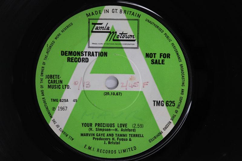 7-дюймовая пластинка MARVIN GAYE TAMMI TERRELL Your Precious Love Hold Me Oh My TMG625PROMO TAMLA MOTOWN 1967 Великобритания SoulFunk Б/у