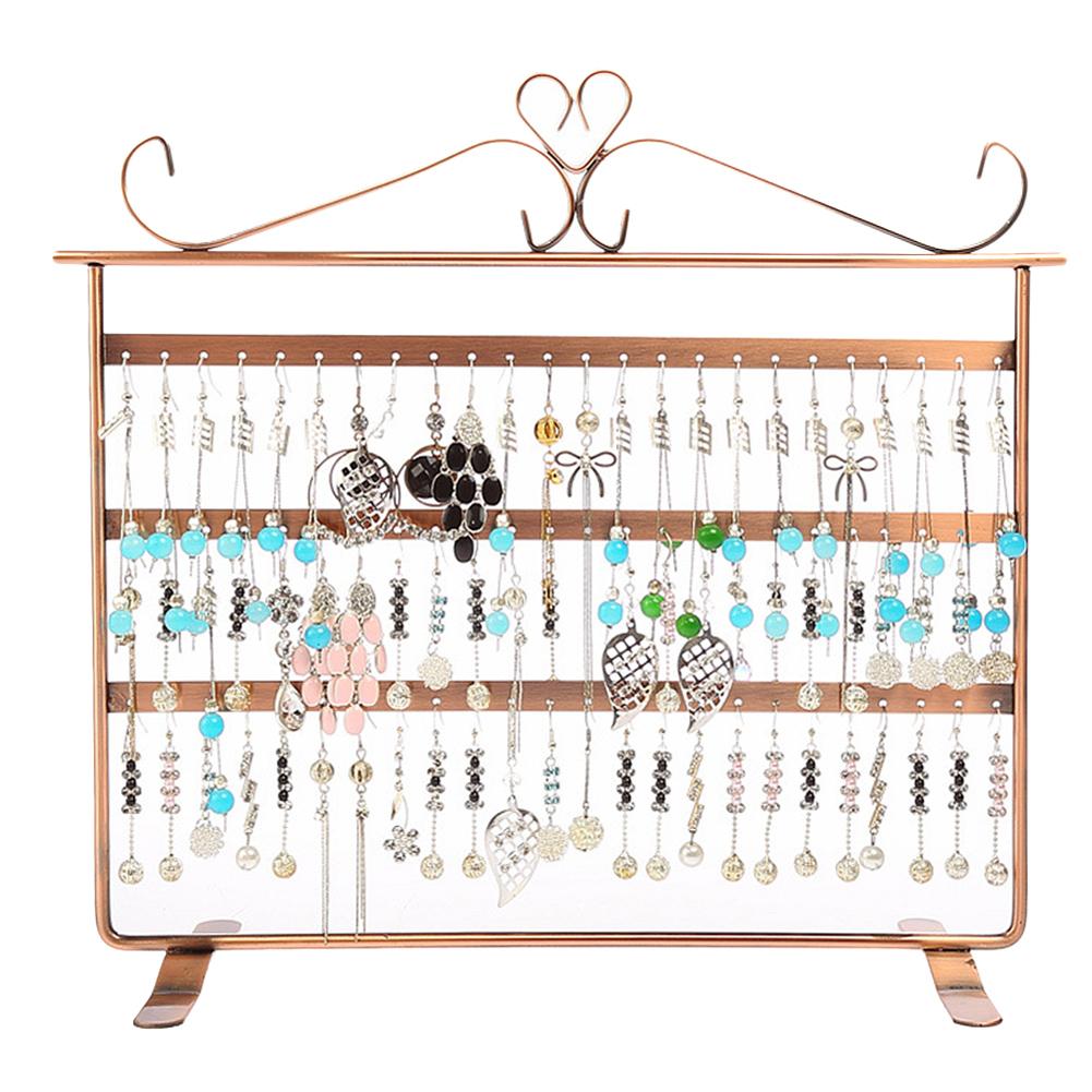 72 отверстия Серьги Ожерелье Браслет Подставки для ювелирных изделий Вешалка Держатель Стойка Античная бронза