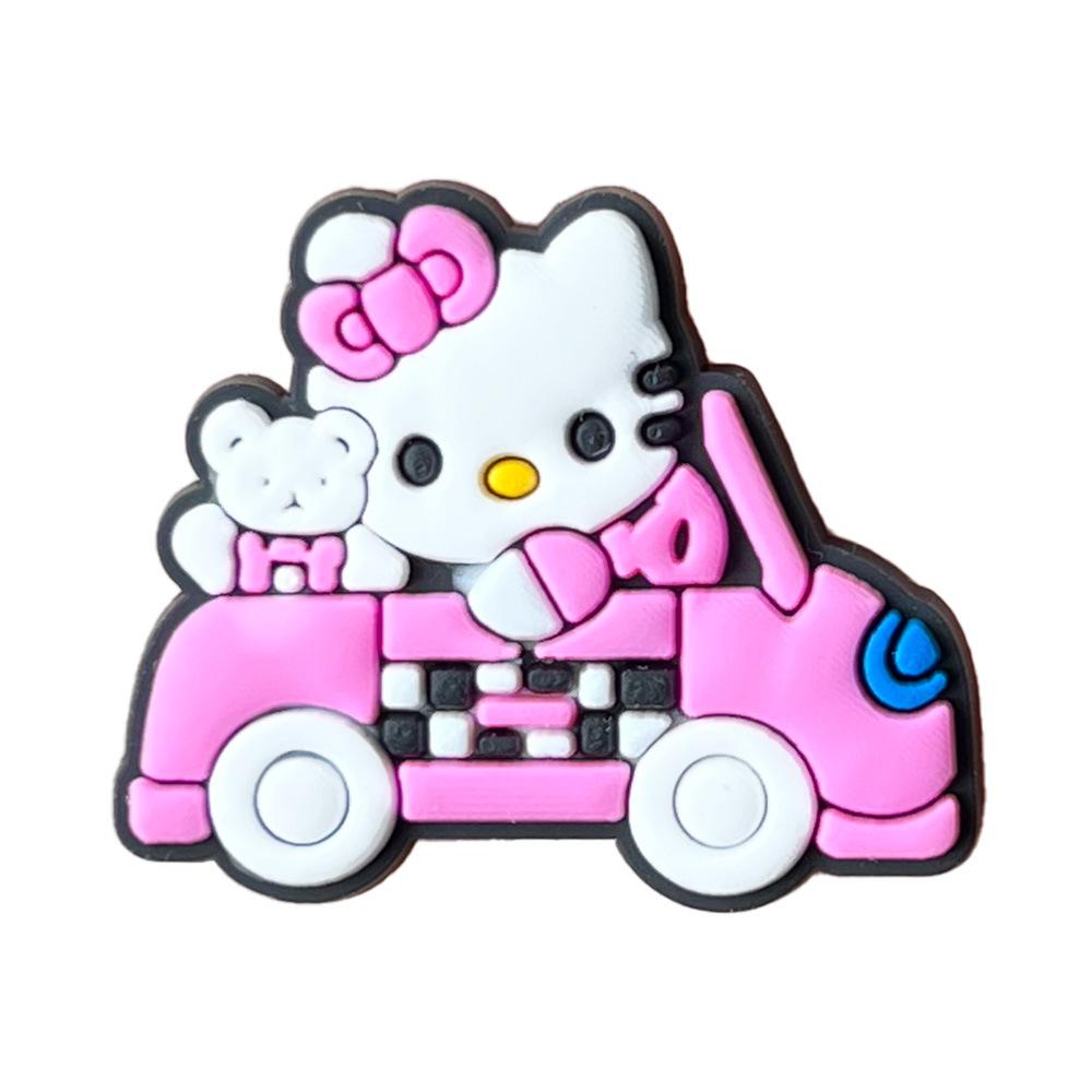 Одиночная штука Мультяшные мягкие резиновые ПВХ подвески для обуви Hello Kitty - Набор из 83 штук для DIY Подарочный набор