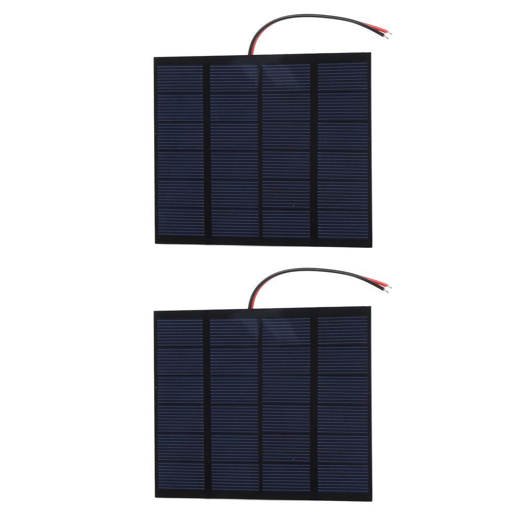 2PCS 1.5W 6V Small Solar Panels Monocrystalline Silicon DIY Solar Charging Panel for Phone Tablet