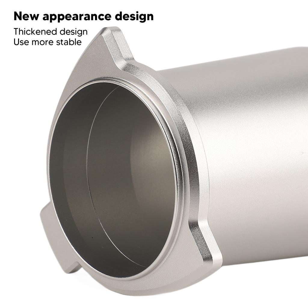 Coffee Powder Cup 54mm Aluminum Alloy Powder Feeder Cup Compact Lightweight Anti Flying Coffee Dosing Mug for 8