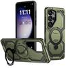 Прочный Магнитный Кольцо-Держатель Чехол Для Samsung S26 S25 S24 S23 Plus Ultra FE A57 A17 A56 A36 A26 A16 A55 A35 Защитная Крышка-Бампер