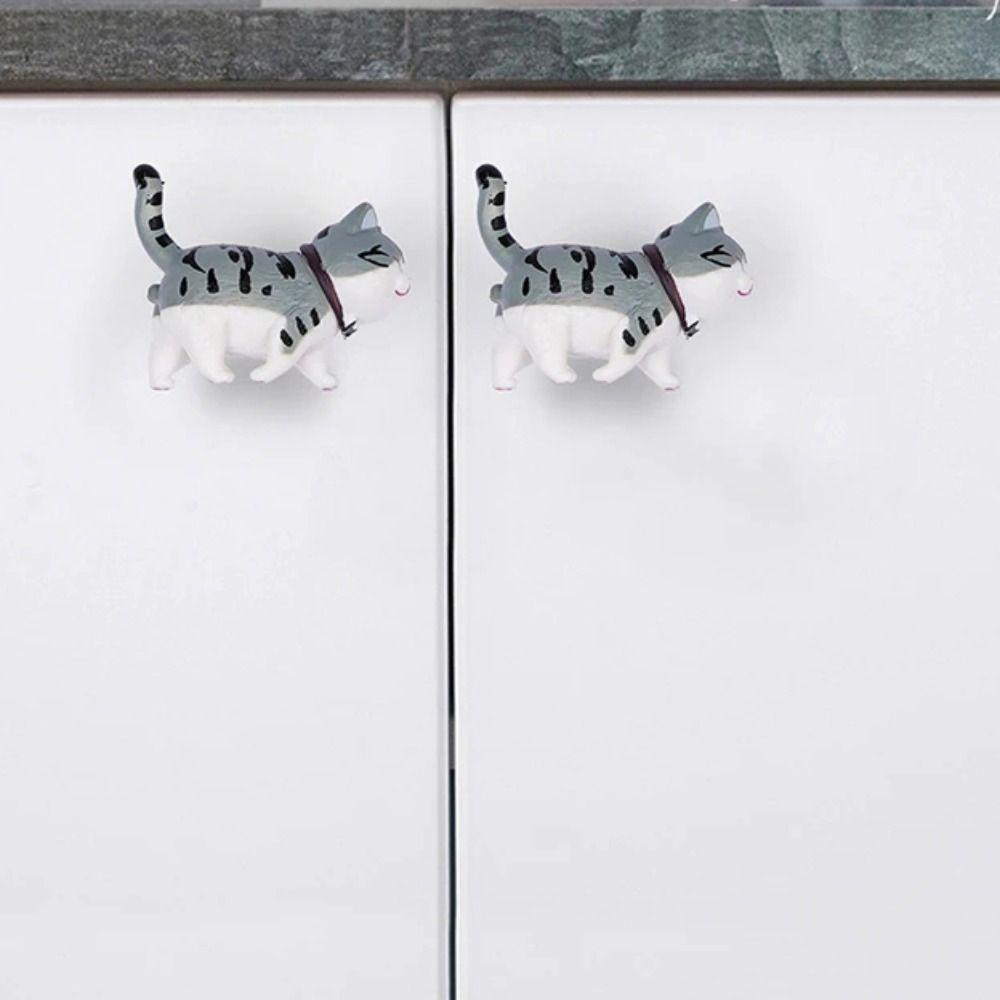 Resin Wardrobe Door Knob Handle Cartoon Hanging Hooks Furniture Wall Hook Kids Bedroom