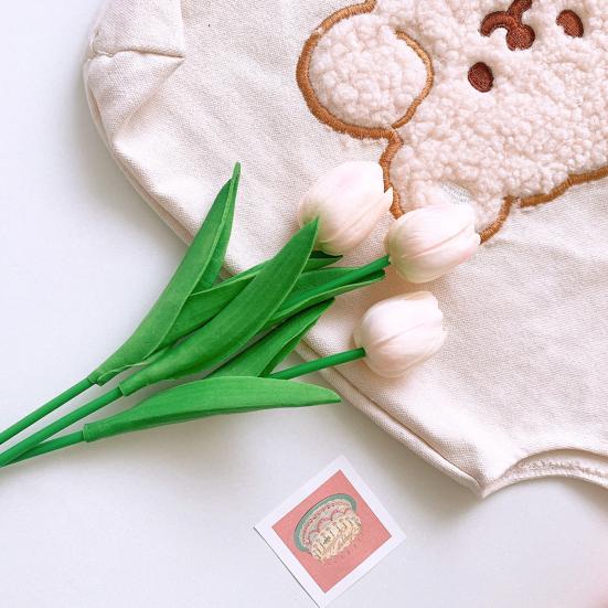 Искусственные цветы, яркий реквизит для фотографий, красивые, практичные, настоящие сенсорные цветы, букет тюльпанов, товары для вечеринок