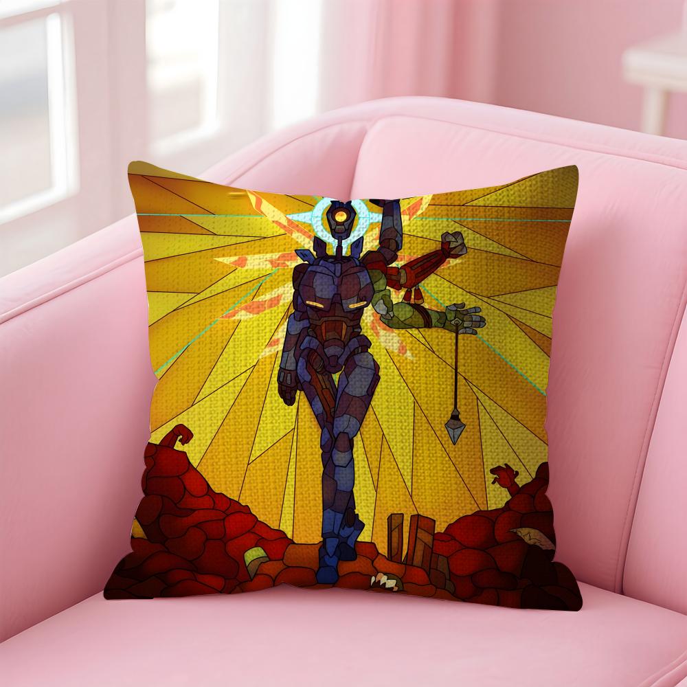 Game UUltrakill Cushion Cover Natural Linen Pillow Case DoubleSided Print Decorative Sofa Pillowcase Home Decor Gift
