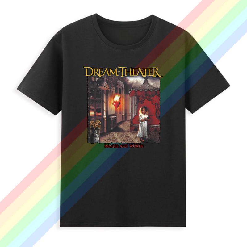 Мужская летняя футболка Dream Theater 40-й юбилейный тур 20242025 Футболка Повседневная футболка С графикой Летняя с коротким рукавом 100% хлопок