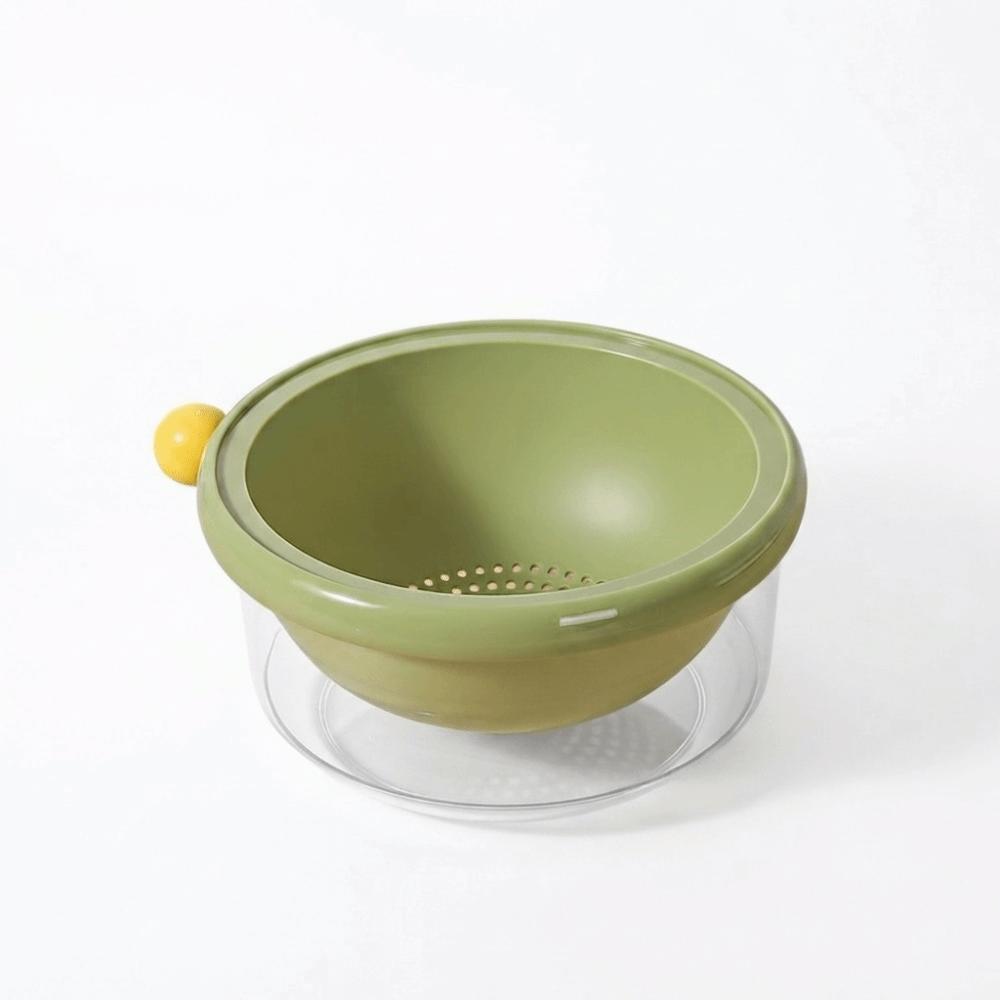 Thickened Double-Layer Drain Basket Food Grade Fruit Washing Basket Berry Cleaning