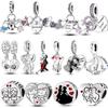925 Sterling Silver Boy Girl Love Lovers Family Charms Beads Pendants Fit Original Jewelry Bracelet Necklace Women