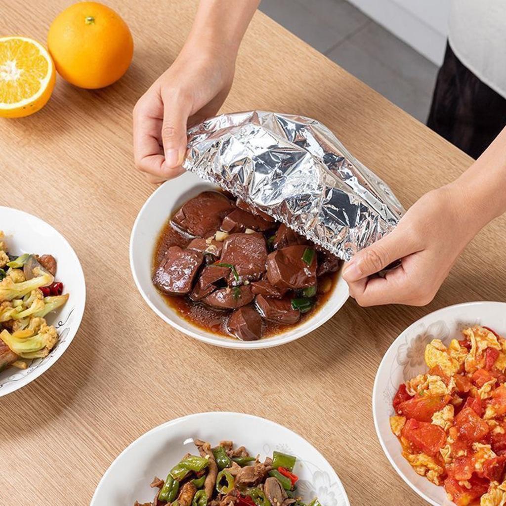 Изоляционная крышка бытовая пищевая многоразовая алюминиевая фольга пленка крышка миски и блюда универсальная кухонная пищевая изоляция