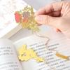 Kawaii Красота Цветы Закладка Ретро Металлический Кулон Маркер Для Книги Латунь Материал Школьные Канцелярские Принадлежности Студенческие Канцтовары