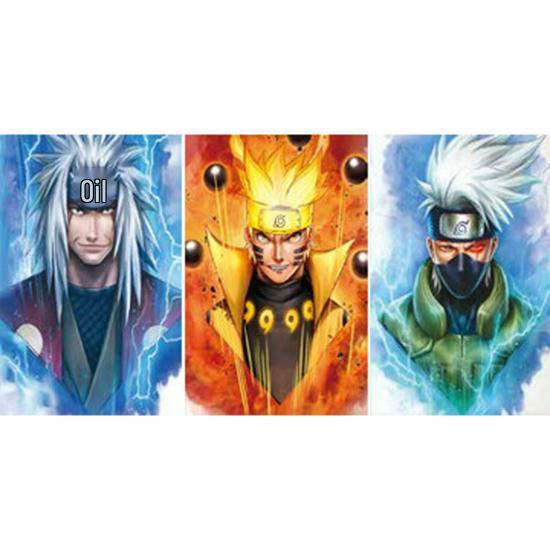 3D-лентикулярная аниме-картина: Академия Героев Наруто и Ван Пис