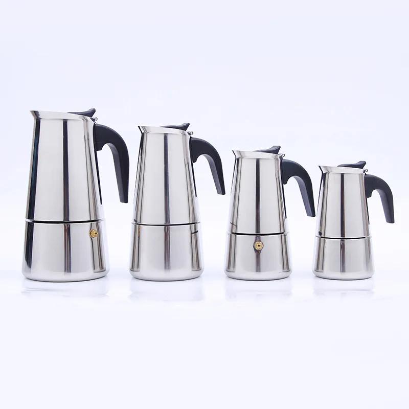100ml/200ml/300ml Stainless Steel Coffee Maker Pot for Kitchen Italian Espresso Mocha Pots Percolator Tools Coffee Accessories