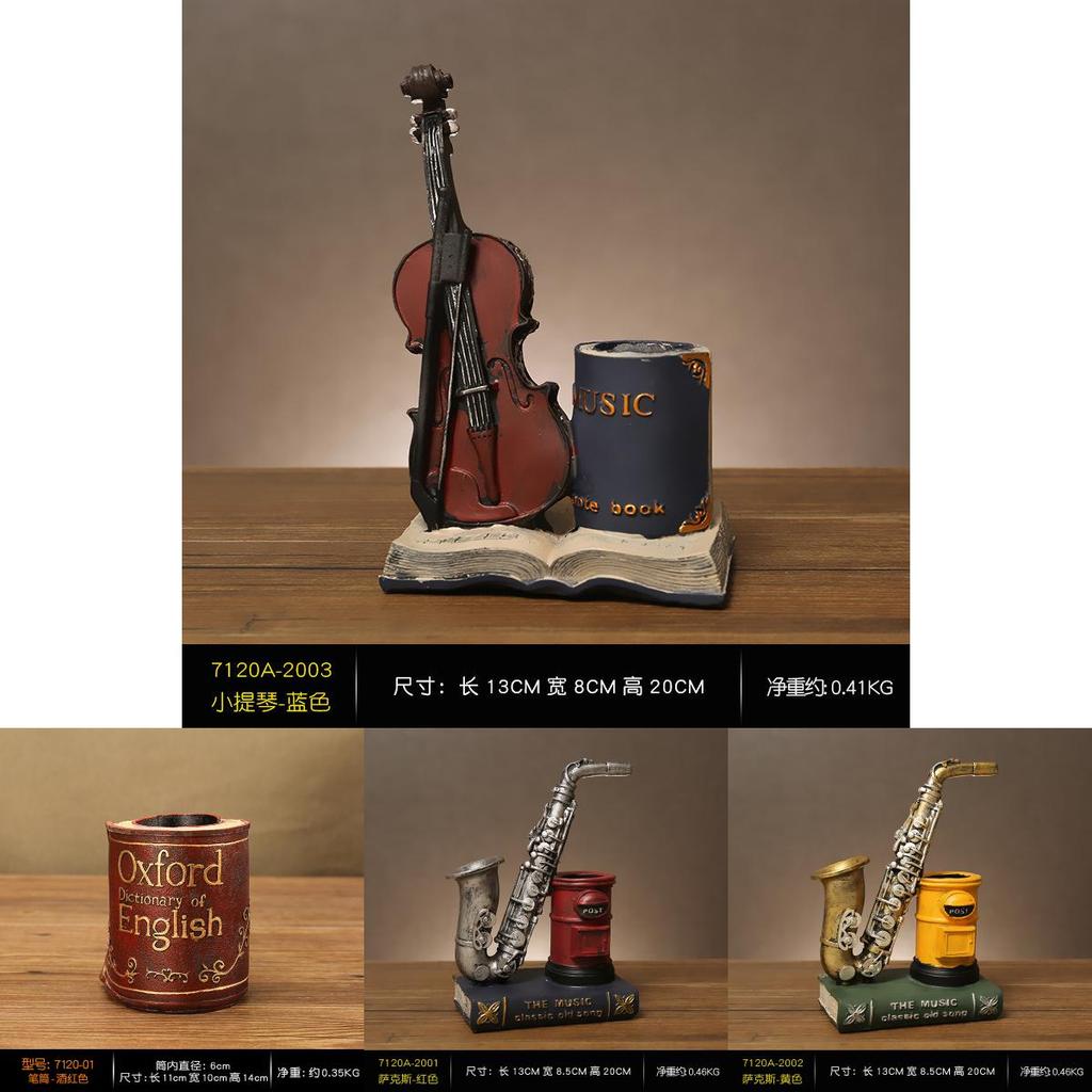 Винтажный держатель для ручек из смолы в виде книги, многофункциональный настольный органайзер для дома и офиса