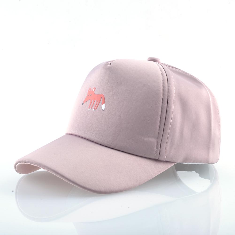 Бейсболка для мальчиков и девочек, милые шапки Snapback с лисой, детская сезонная весна-лето, уличная шляпа с регулируемым козырьком