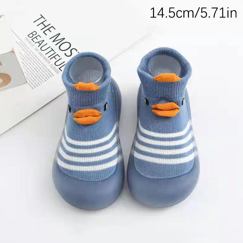 Мягкая детская обувь для малышей, детские туфли, носки-тапочки, детская обувь с рисунком, нескользящая резиновая подошва, детские туфли, мягкие вязаные
