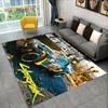 Cyberpunk Sports Car Off-road Vehicle Cartoon Area Rug,Carpet for Living Room Bedroom Sofa Doormat Decoration,Non-slip Floor Mat