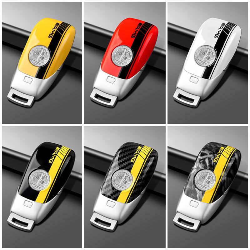 Запасная задняя крышка в стиле AMG для ключа Mercedes - Совместима с E-Class, C-Class, GLC-Class, A-Class, GLE