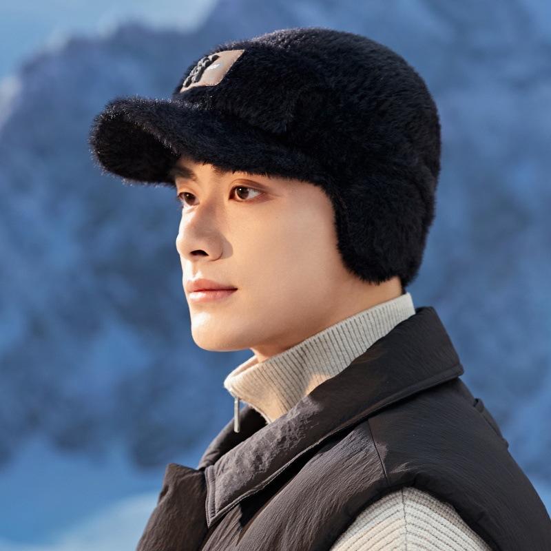 Мягкая защитная шапка для ушей осень-зима для мужчин, для езды на велосипеде, холодная, теплая, плюс бархатная кепка, все модные кепки для активного отдыха