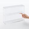 Подставка MUJI Acrylic Collection с раздвижной дверцей - Большая, прибл.. Ш33,6 x Г8,4 x В24,4 см, 02856113, для Спальни, Гостиной, Прозрачный