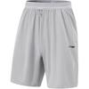 Li Ning Fitness Series Solid Color Simple Versatile Comfortable Sports Shorts Men Shorts Geological-Gray AKSV121-4