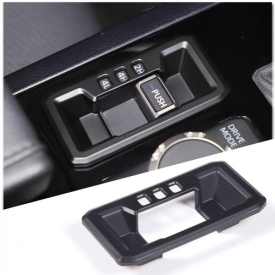 Matte Black ABS Central Control 4WD Button Trim For Toyot Tundra -2024