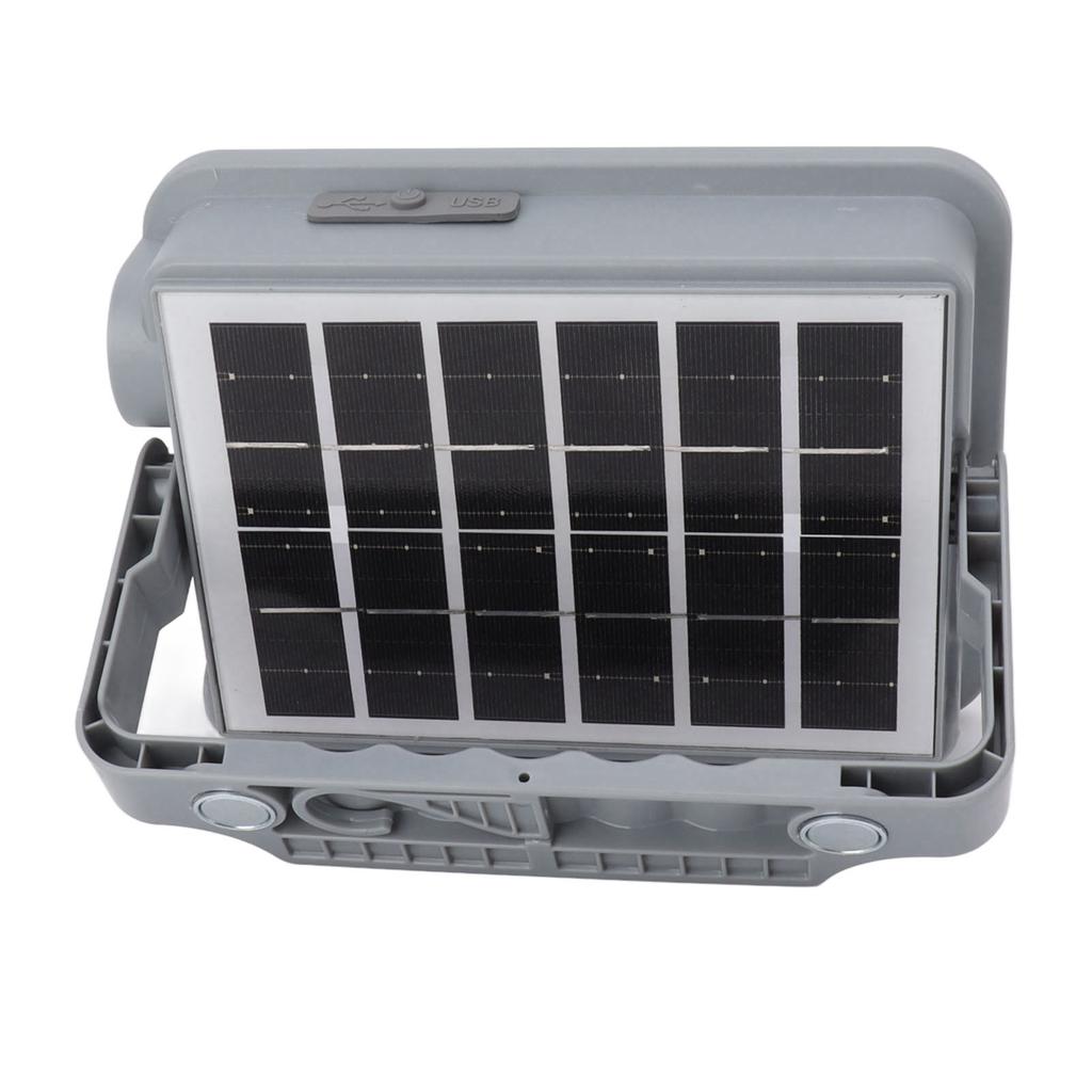 Portable LED Work Light Rechargeable Solar Flood Light 10000 LM IP66 Waterproof Emergency Worklight