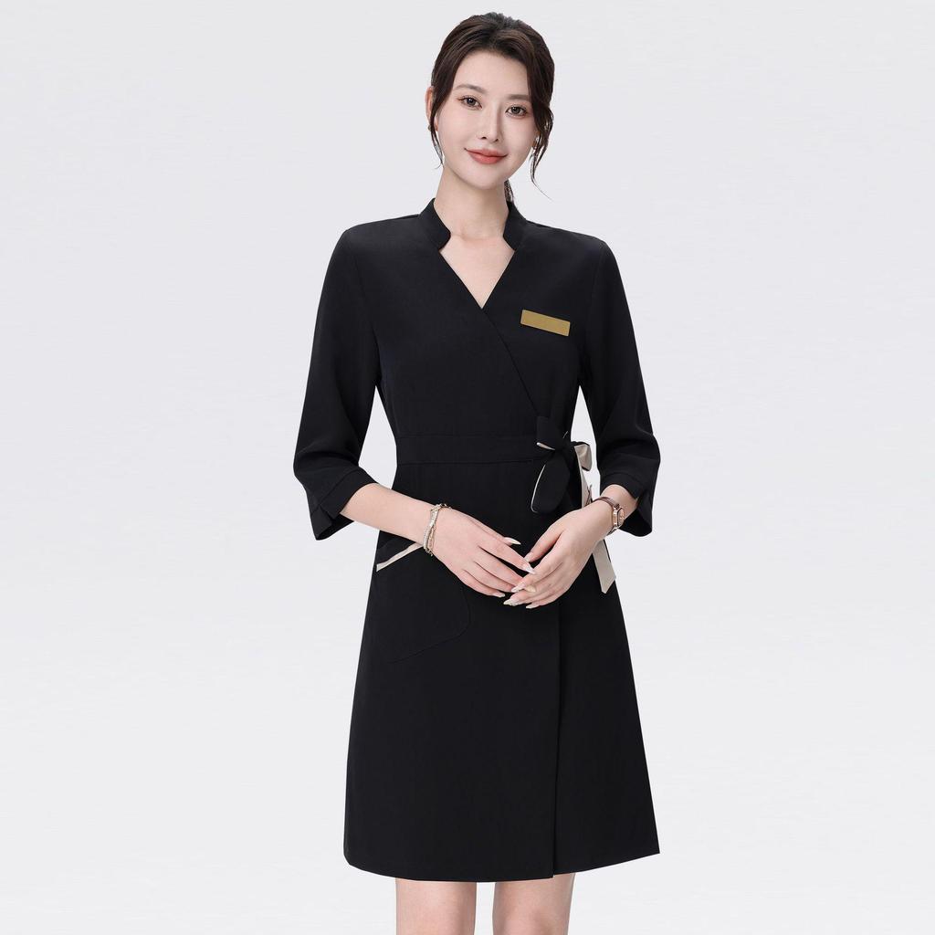 Платье с рукавом до локтя для косметологов, терапевтов салонов красоты и спа