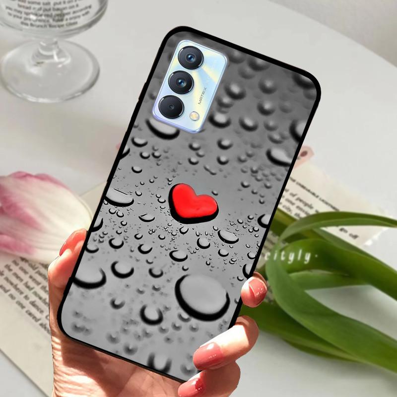Для чехла Realme GT Master Case Edition Животные Мультфильмы Мягкий Силикон Funda для Телефона Realme GT Master Explorer Чехол Черный Coque