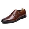 Classic Monks Business Mens Dress Fashion Elegant Formal Wedding Leather Office Party Oxfords Shoes for Men Loafers Flats Boots