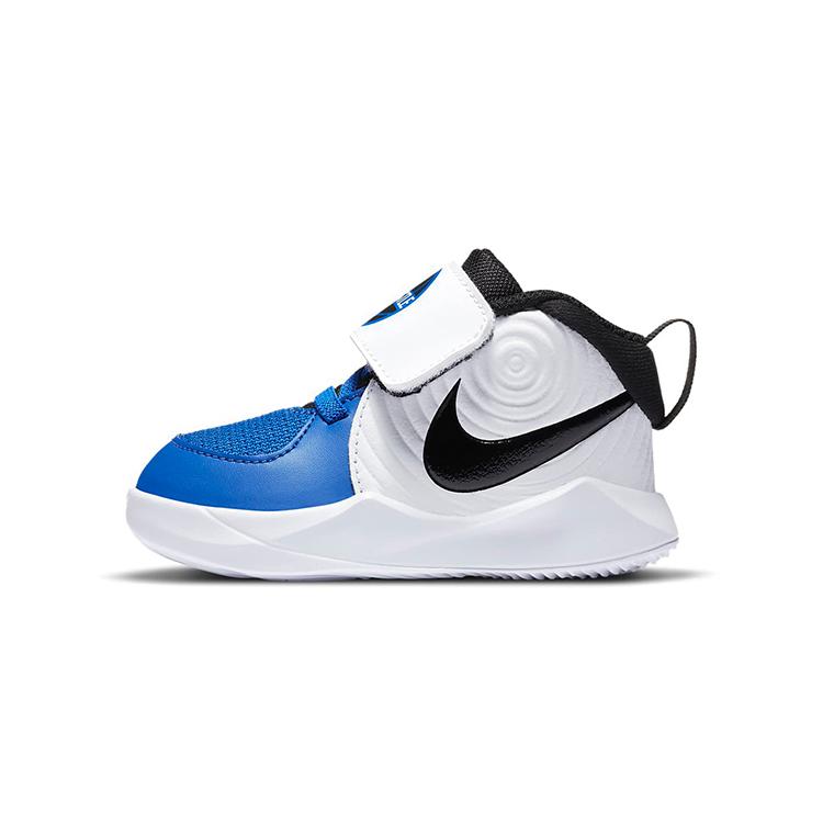Nike Кроссовки Team Hustle D 9 Mid top для малышей Синие Белые Черные Для младенцев и малышей AQ4226-405