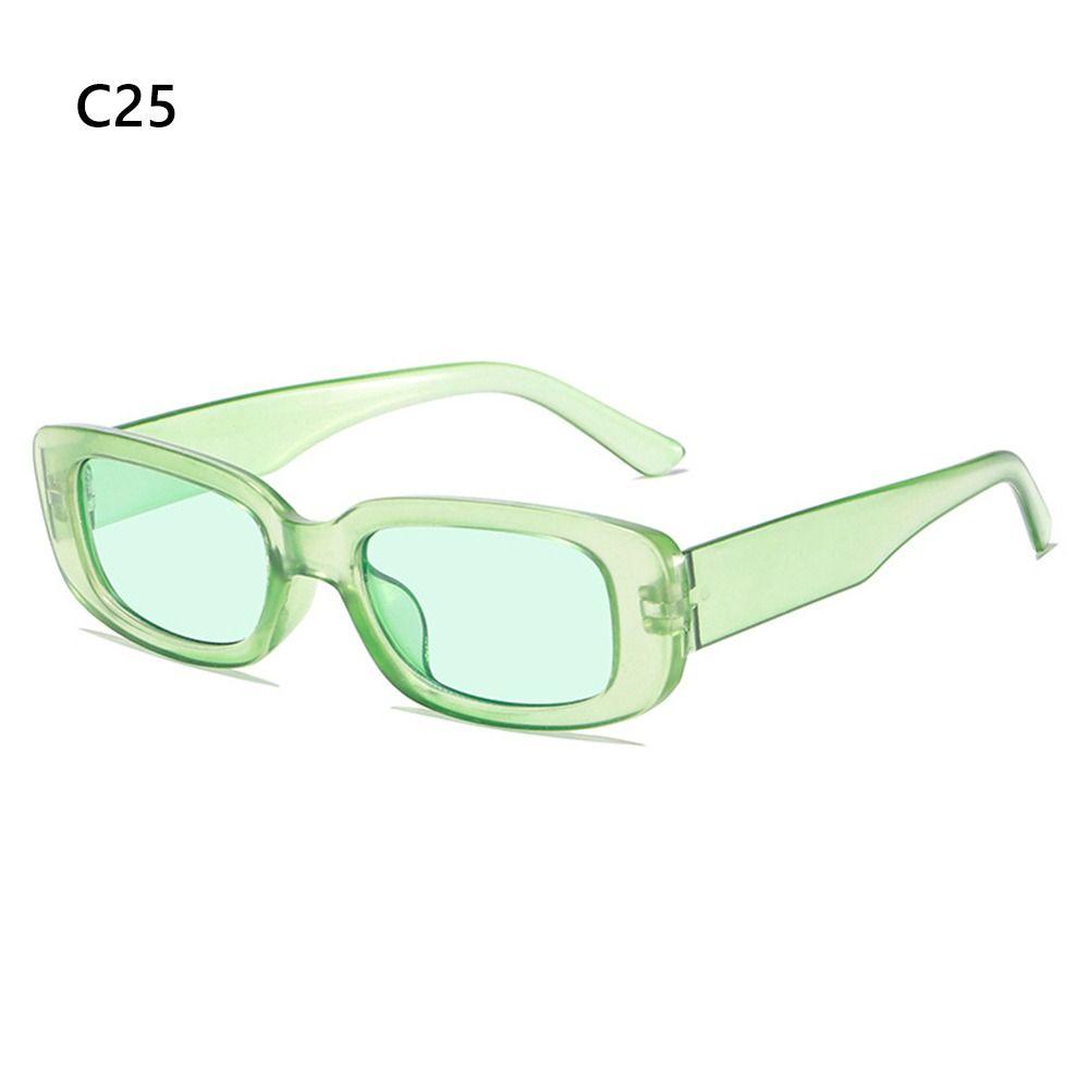 Защита UV400 Y2K солнцезащитные очки конфетного цвета водительские очки прямоугольные солнцезащитные очки для женщин и мужчин