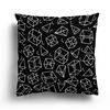 Nordic Autumn Black and White Simple Printed Sofa Cushion Cover Pillowcase Home Party Car Bedding