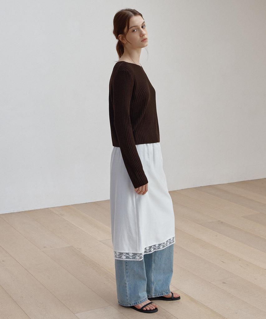 Button Kibu Lace Skirts (2 Colors)