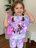 Набор футболок K-Pop для девочек, летний, с мультяшным принтом, комплект с короткими рукавами, повседневная уличная одежда для улицы, короткий рукав, одежда для девочек-подростков, костюм