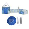 Pop Up Kids Play Tent with Tunnel Pool Polyester Fabric Educational Interesting Star Themed