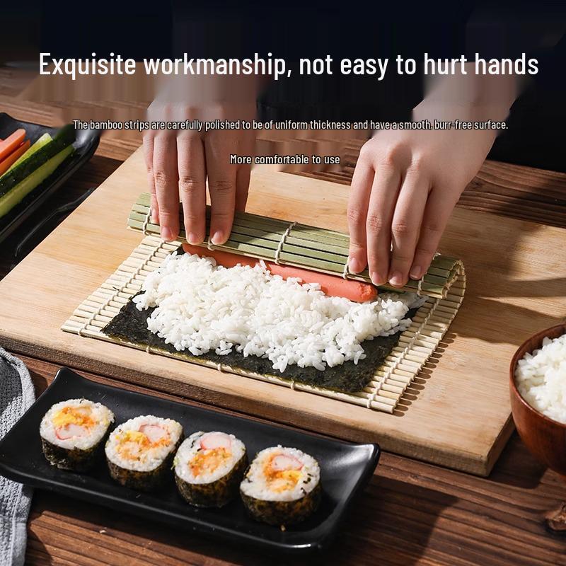 Коврик для роллов - Зеленый бамбуковый коврик для дома и коммерческого использования