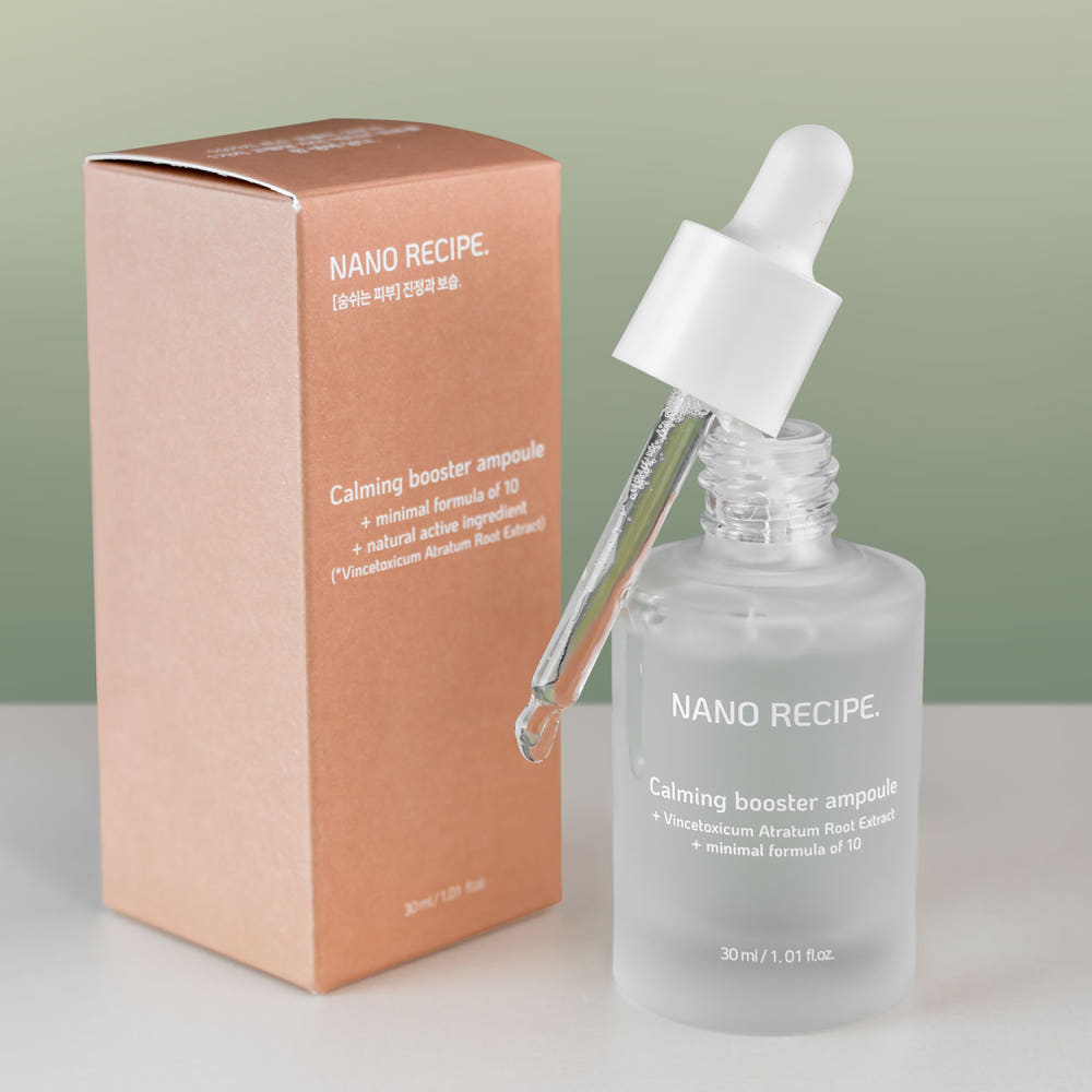 [NANO RECIPE.] Успокаивающая бустер-ампула Увлажняющая успокаивающая ампула для лица 30 мл