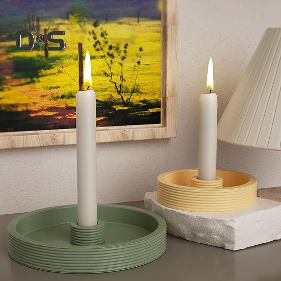 Креативный мягкий подсвечник, силиконовая форма, круглая форма, подсвечник, форма для литья из эпоксидной смолы, сделай сам, ремесло