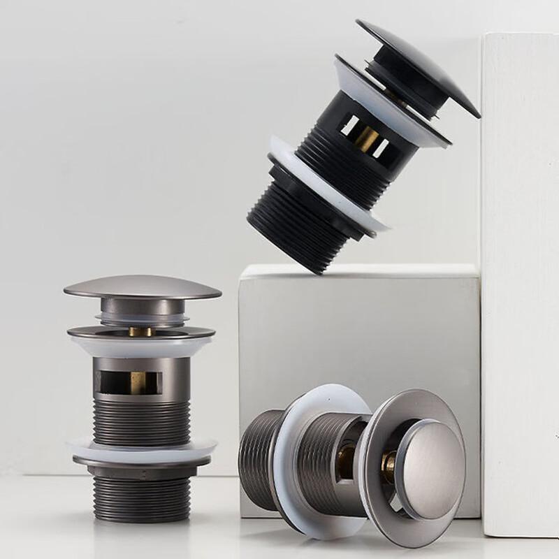 Stainless Steel Pop-up Sink Drain with Ceramic Cover