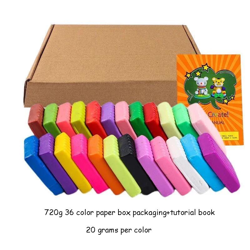 Polymer Clay Starter Kit 24/36/50 Colors Oven Bake Clay Baking Modeling Clay DIY Soft Clay With Accessories