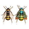 Korean 3D Alloy Enamel Bee Brooch - Women's Pin Corsage Accessory.