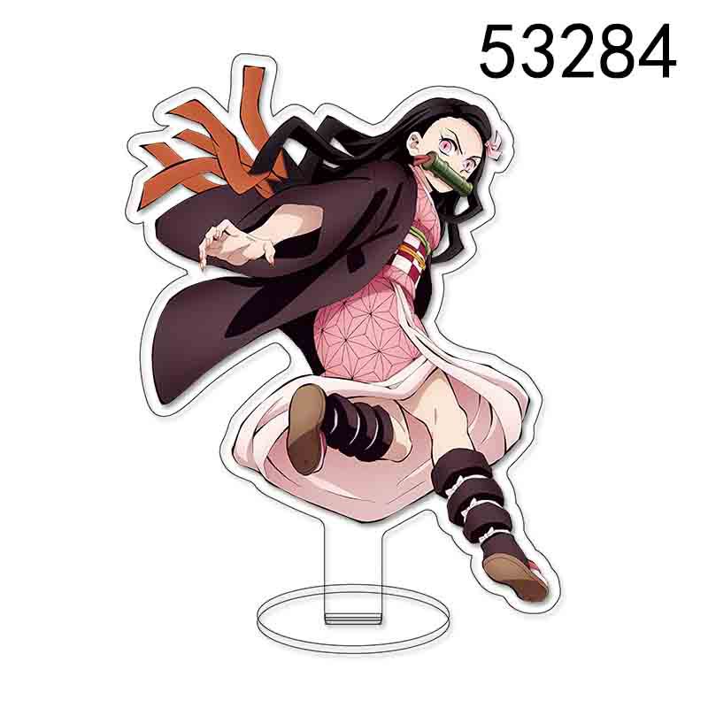 Клинок, рассекающий демонов Kimetsu No Yaiba Бесконечный Замок Акриловая подставка Токито Муичиро Камадо Незуко Фигурка Модель Игрушки