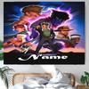 Personalized JoJo's Bizarre Adventure Background Tapestry,Custom Name Birthday Party,Multifunctional Wall Decoration for Home Decor,Various Occasions